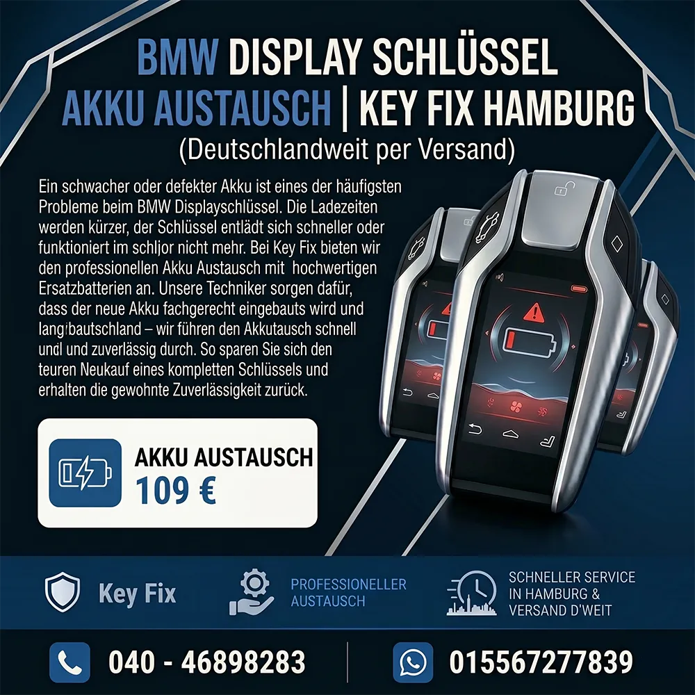 BMW Display Schlüssel Akku Austausch