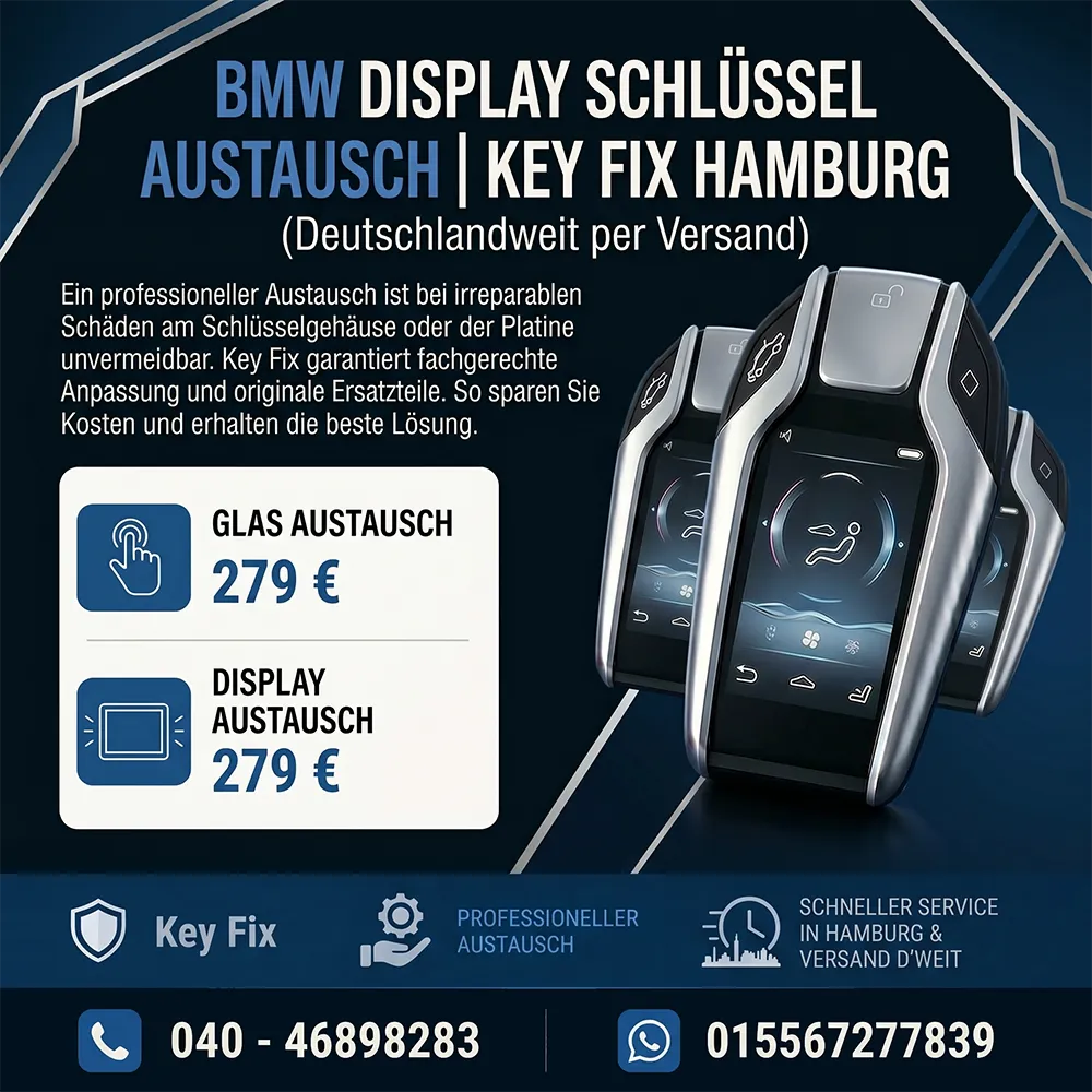 BMW Display Schlüssel Austausch