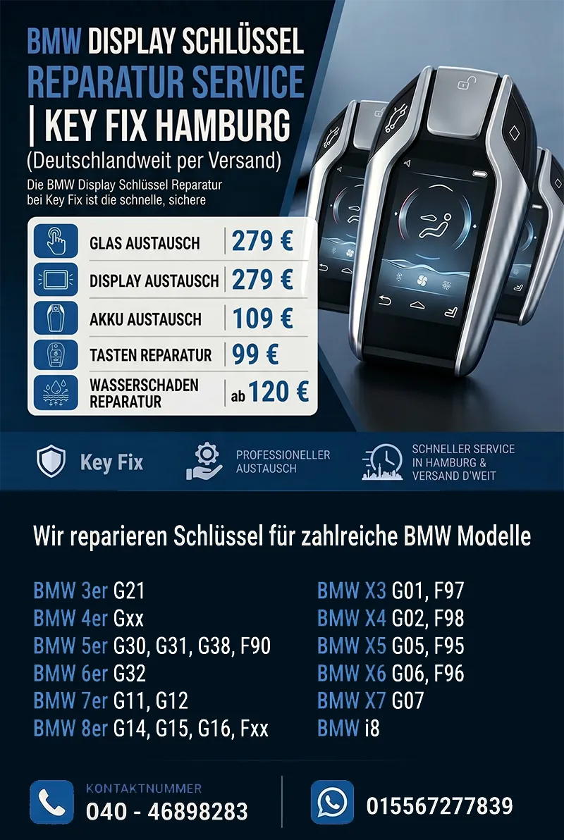 BMW Display Schlüssel Reparatur