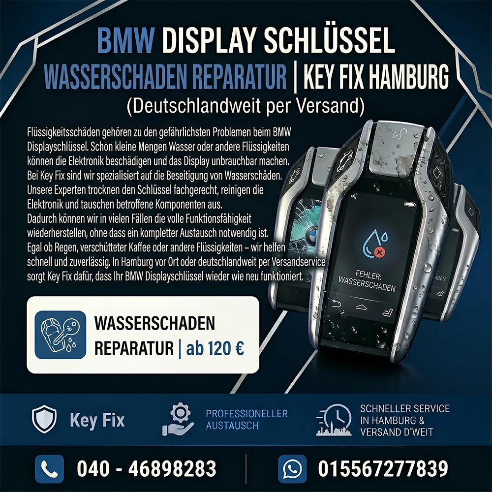 BMW Display Schlüssel Wasserschaden Reparatur