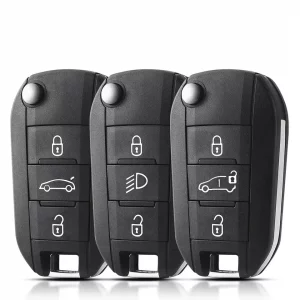 CitroenPeugeot Schlüssel PG-002 mit 3-Taste