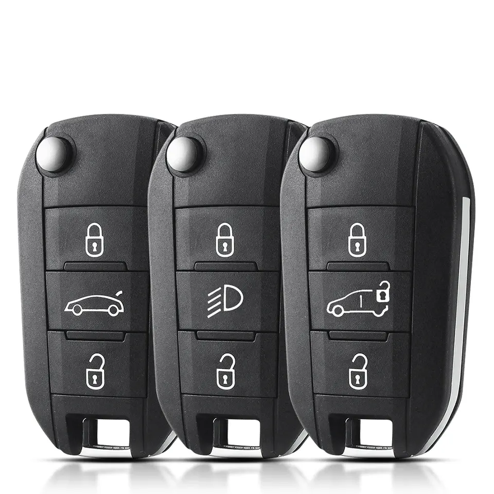 CitroenPeugeot Schlüssel PG-002 mit 3-Taste