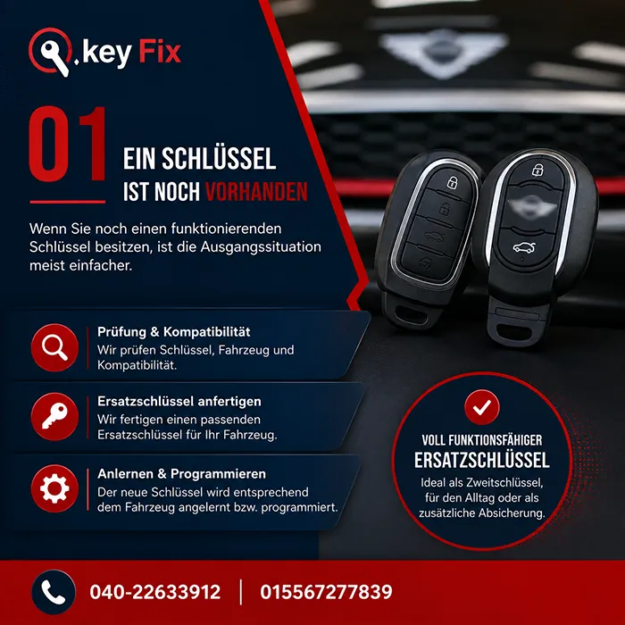 Ein Schlüssel ist noch vorhanden