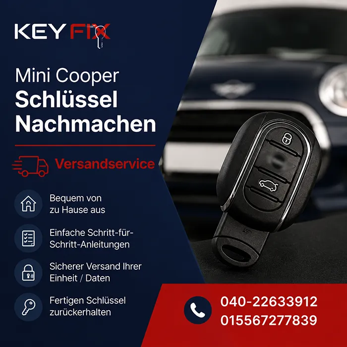 Mini Cooper Schlüssel Nachmachen – zwei Wege, ein Ziel