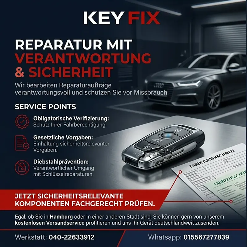Gesetzliche Vorgaben und Diebstahlprävention bei Reparaturaufträgen