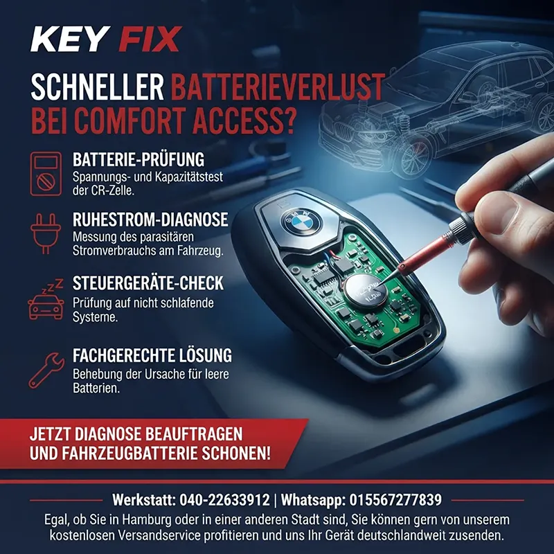 Erhöhter Energieverbrauch bei Comfort Access Systemen (F und G-Baureihen)