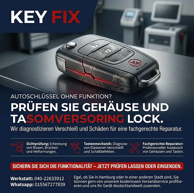 Schritt 2: Optische Inspektion von Gehäusestruktur und Tastenmechanik