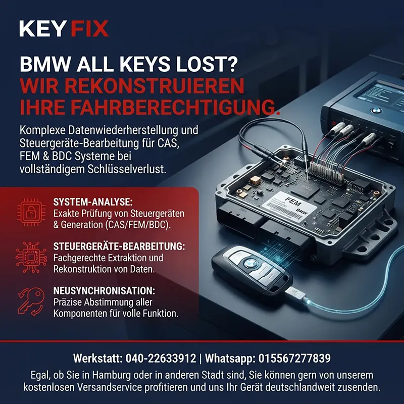 Komplexe Datenwiederherstellung bei vollständigem Schlüsselverlust (All Keys Lost)