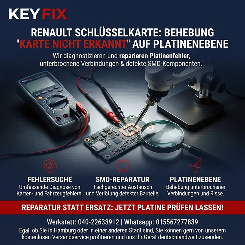 Behebung der Fehlermeldung „Karte nicht erkannt“ auf Platinenebene