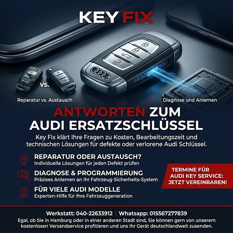 Häufig gestellte Fragen zum Audi Ersatzschlüssel