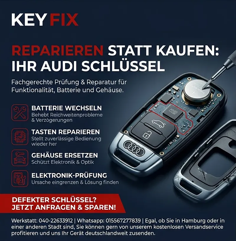 Weitere Leistungen für Audi Schlüssel